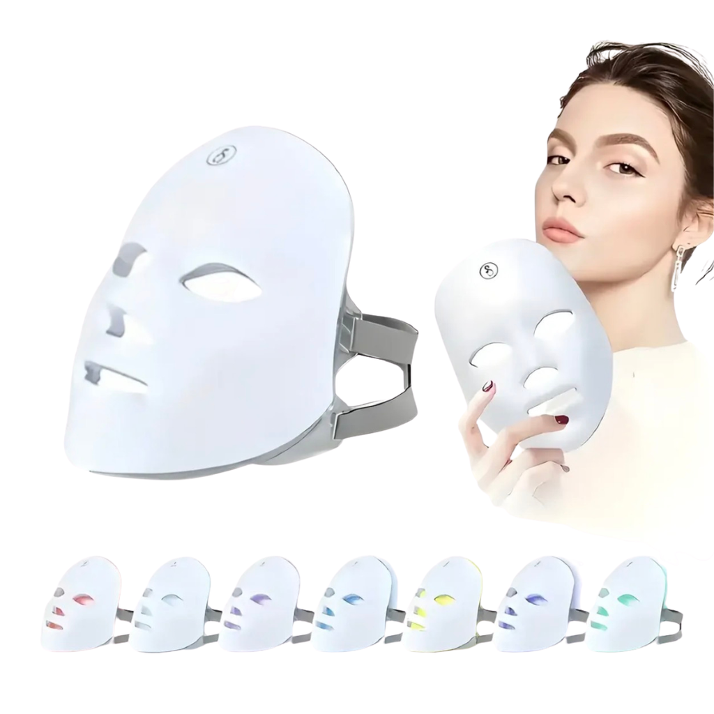 Máscara Facial LED 7 Colores Rejuvenecedora