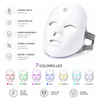 Máscara Facial LED 7 Colores Rejuvenecedora